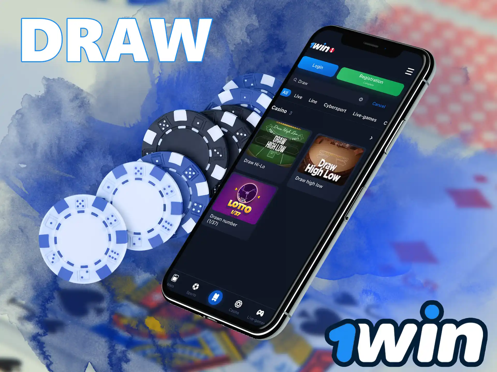 You can make a big score in the section where the best five-card poker hand at 1Win wins.