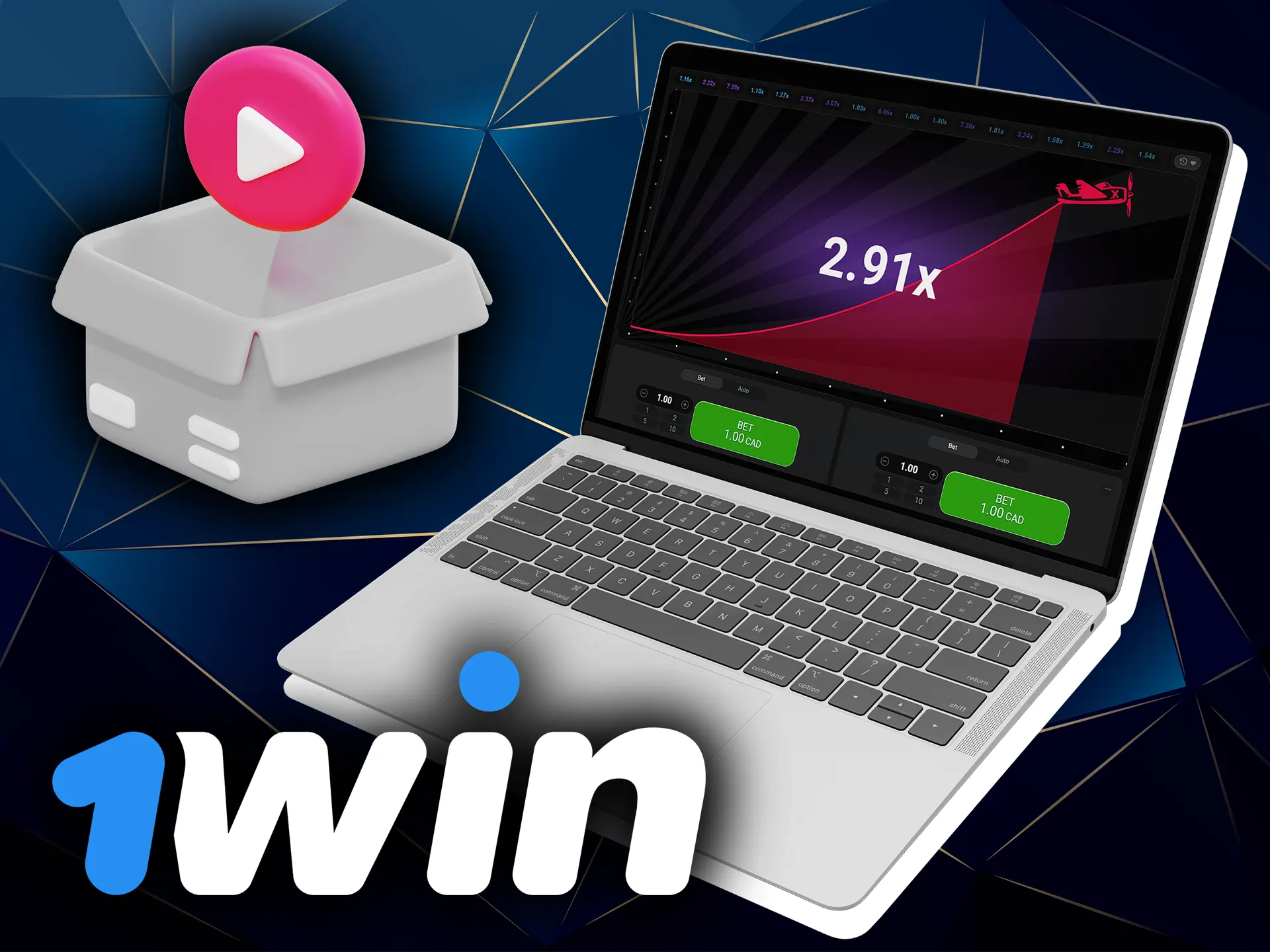 Try the Aviator game in the 1win casino in the demo mode.